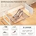 Secret Space 12 Pack X Large Shoe Organizer Storage Boxes for Closet, Modular Space Saving Shoe Boxes Clear Plastic Stackable Sneaker Containers Display Case with Lids, White