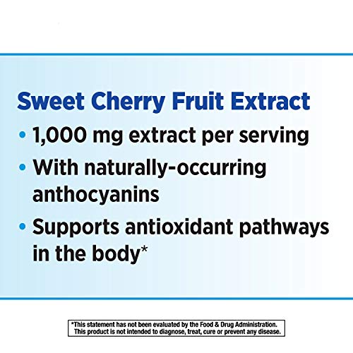 Nature's Way Cherry Fruit Sweet Cherry Extract 1,000 Mg Potency, 90 Count, 2-Pack #TOP5