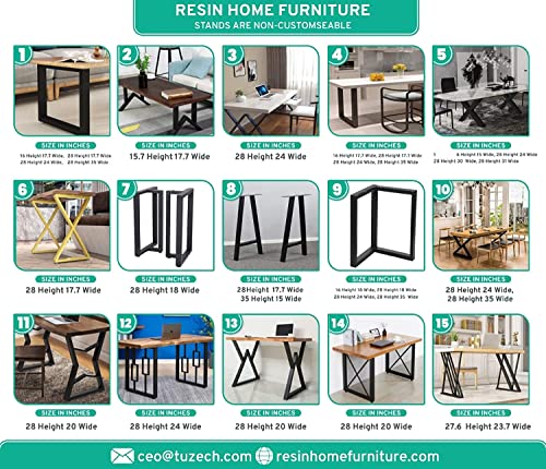 Tuzech Customized Black Agate Stone/Marble Dining Table For 2 4 6 8 Living Room Table Bar Counter Wall Décor Ceiling Frame (84 X 42Inches) #TOP4