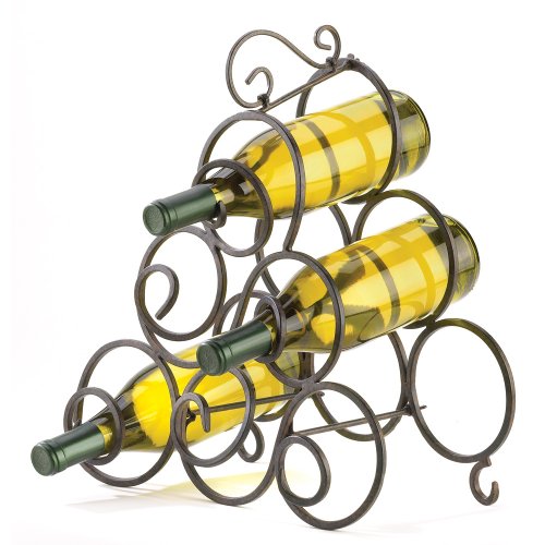 Gifts & Decor 32405 Scrollwork Wine Rack, No Size, Multicolor