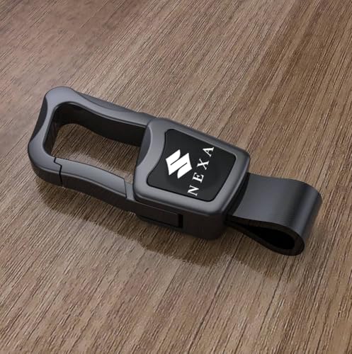 Image of GREENWORLD Premium Scratch-Proof Keychain /Keyring with Car Brand Name Logo | Durable Metal Keyring for Cars & Bikes with 2 Color Strap