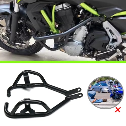 EKSED Engine Guards Highway Crash Bars Frame Protection for Kawasaki Z650 2017 2018 2019 2020 2021 2022 2023 Motorcycle Z 650 Z-650 Bumper Accessories, Black