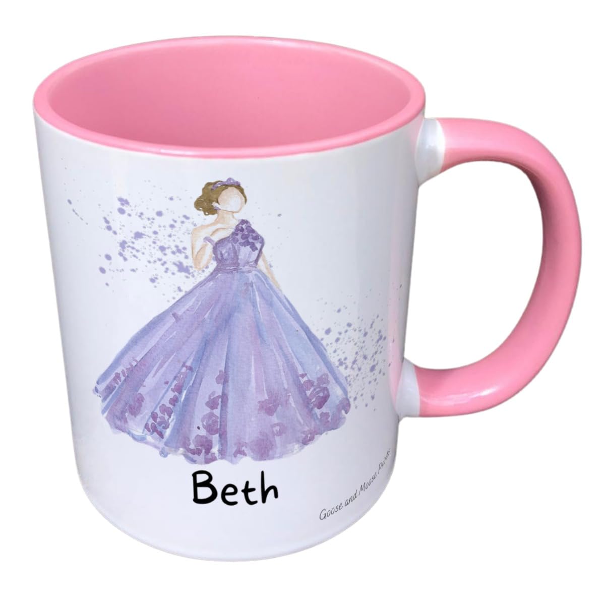 Personalised Princess Mug Gift - Present for Princess Lovers - Gifts for Princes - Personalised Fairy Tale Mug - Country Style Mug (Blue)