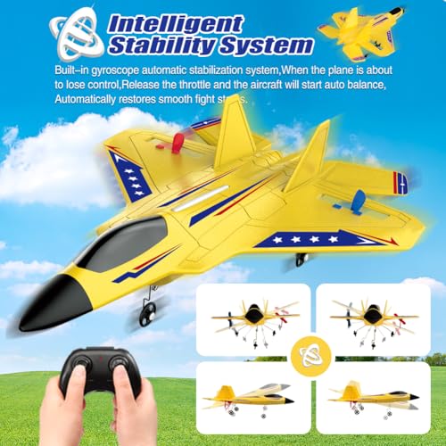 Image of Fremego F22 2.4GHz RC Jet, Gyro Airplane with 2 Batteries for Beginners