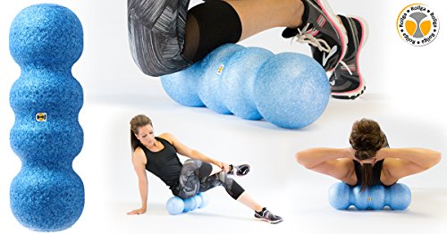 Rollga Standard - The Better Foam Roller For Flexibility, Muscle Recovery, Back & Neck Massage, & Exercise (Blue). #TOP2