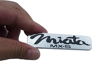 1x Miata MX-5 Replacement for 1998-2005 Rear Emblem Nameplate Badge (Silver)
