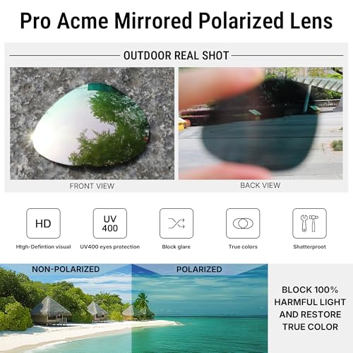 Image of Pro Acme Aviator Sunglasses for Men Women Classic Polarized UV400 Protection