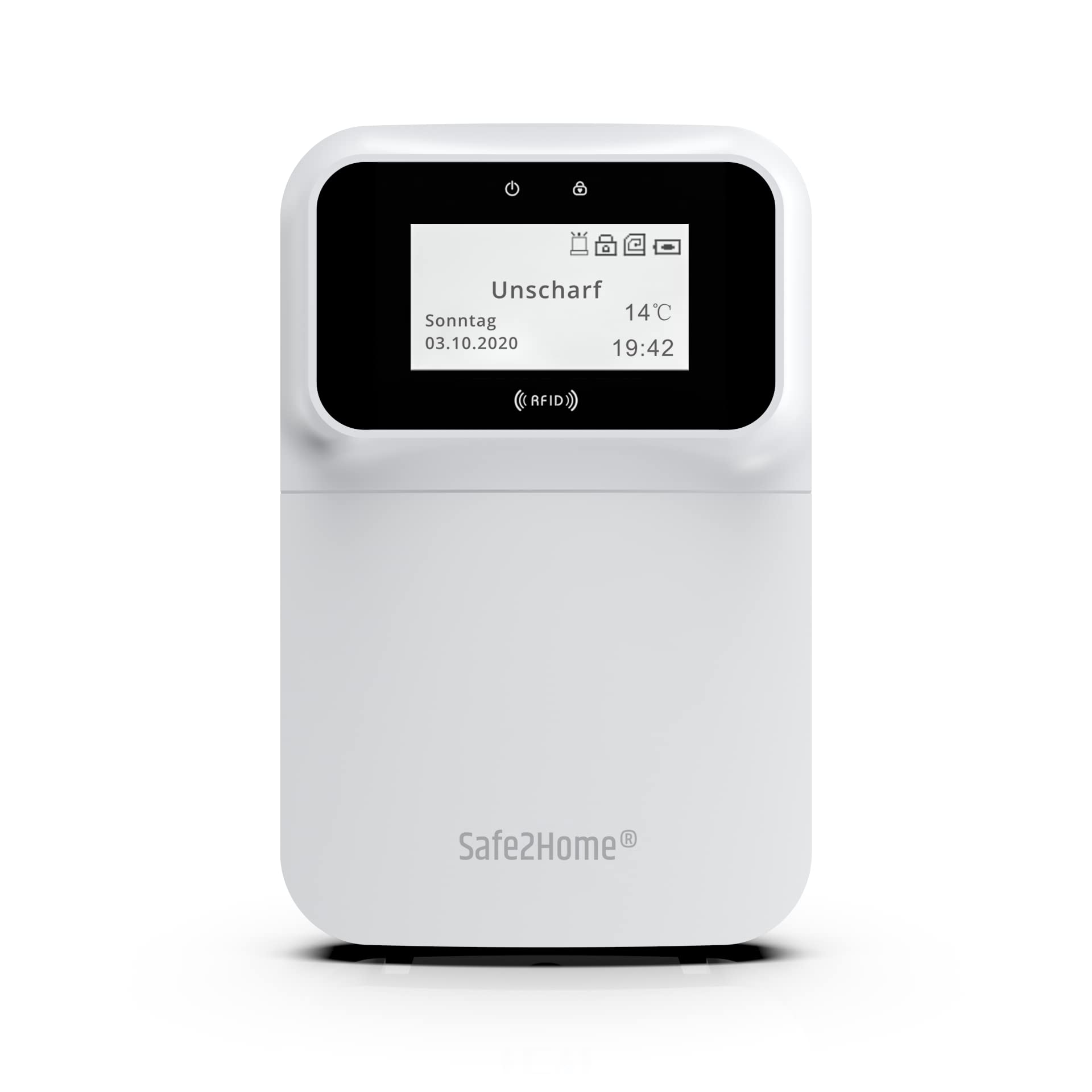 Safe2Home Externes Tastenfeld mit Display und Tastenschutz für Funk Alarmanlage Serie SP110 / SP210 / Basic – LTE WiFi Alarmsystem