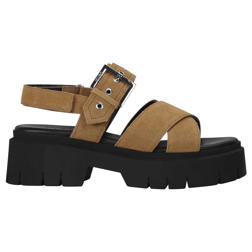 HUGO Women's Kris_Sandal_BKSD, Open Beige, 7 UK