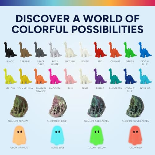 Image of OVERTURE Easy PLA 1.75mm 3D Printer Filament, 1kg Cardboard Spool (2.2lbs), Dimensional Accuracy + /- 0.03mm, Fit Most FDM Printer (Shimmer Silver Green)