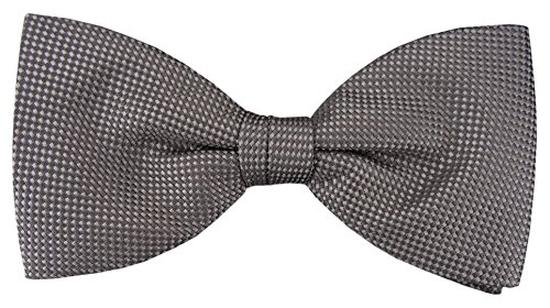 TigerTie Papillon - grigio argento monocromaticoe