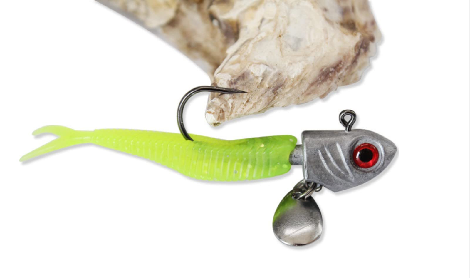 Hamecon Peche (25 Pièces), Hameçons avec Billes de Plomb