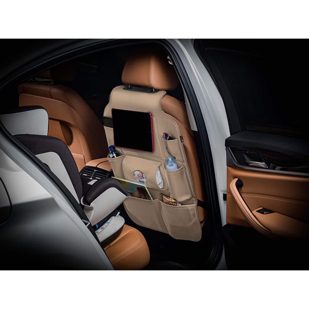 otoM Universelle Rücksitz Organizer - Beige PVC Leder