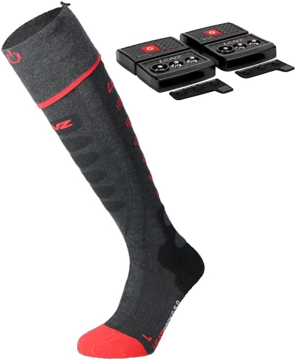 Lenz 5.1 Toe Cap Unisex Heated Socks with rcB 1400 Batteries