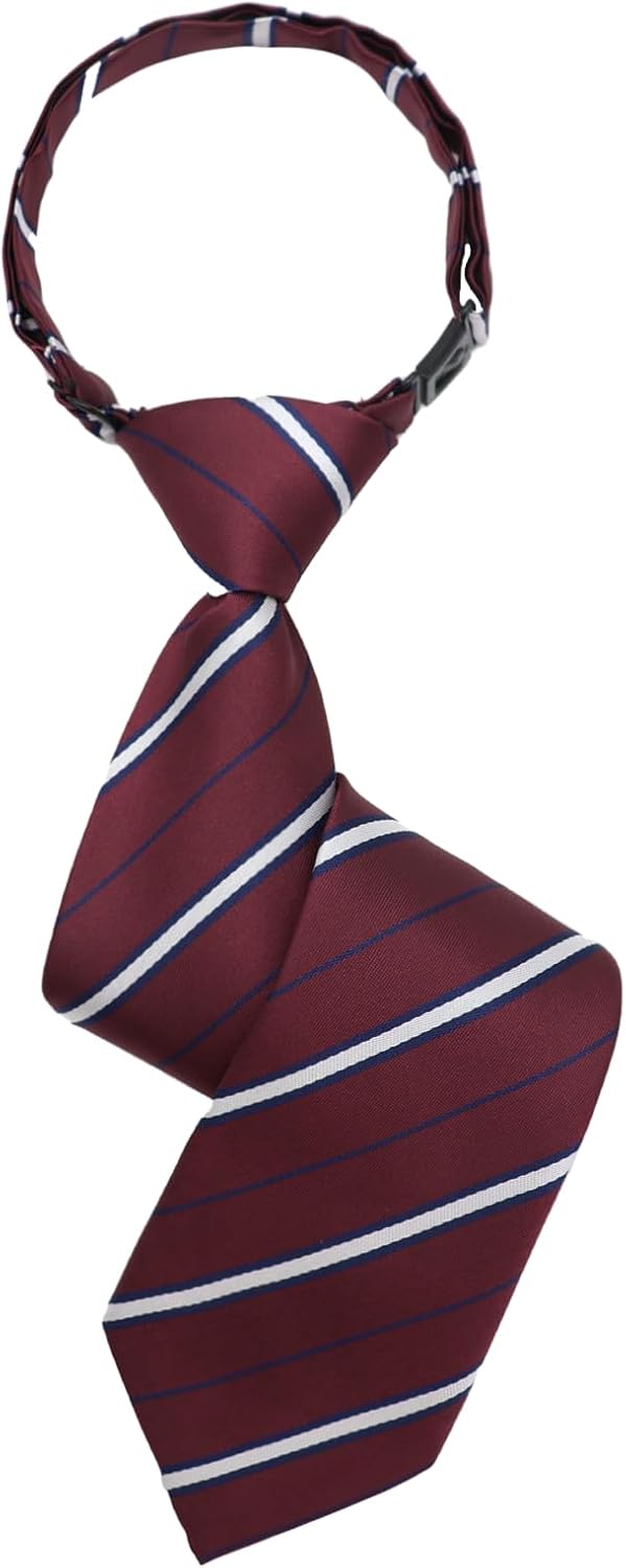 Ties for Boys Girls, Striped Boys Tie Pre-tied Adjustable Girls Kids Necktie for Uniform School Graduation Party