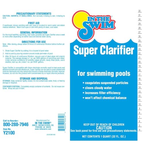 Image of In The Swim Super Clarifier - for Sand & Cartridge Filters - 1 Gallon
