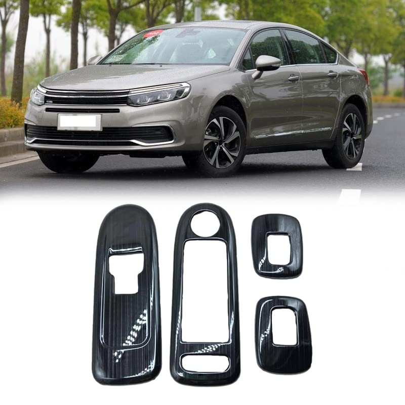 Bouton de fenêtre pour Citroën C5 Peugeot 508 cache panneau d'interrupteur 4 pièces décoratif vert