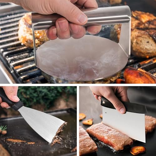 Kit de accesorios para parrilla de acero inoxidable 5 piezas miniatura 6