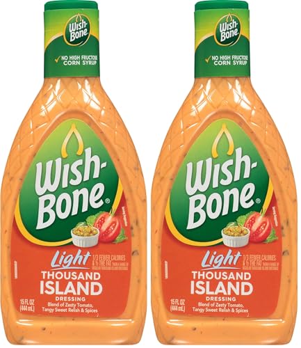 Image of Wish-Bone Light Thousand Island Salad Dressing, 15 FL OZ (Pack of 2)