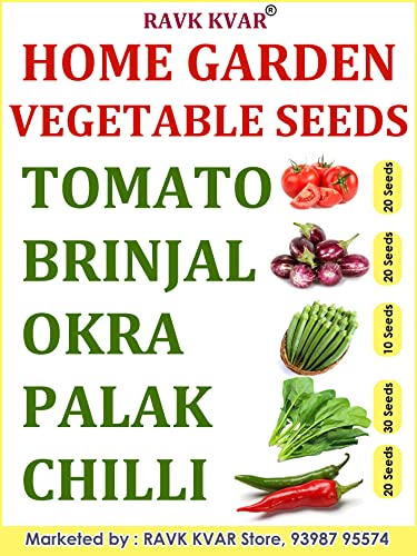 Tomato, Brinjal, Okra, Palak, Chilli Seed (100 per packet) Vegetable Seeds for Home Garden (B09N1V26FQ) Amazon Price History, Amazon Price Tracker