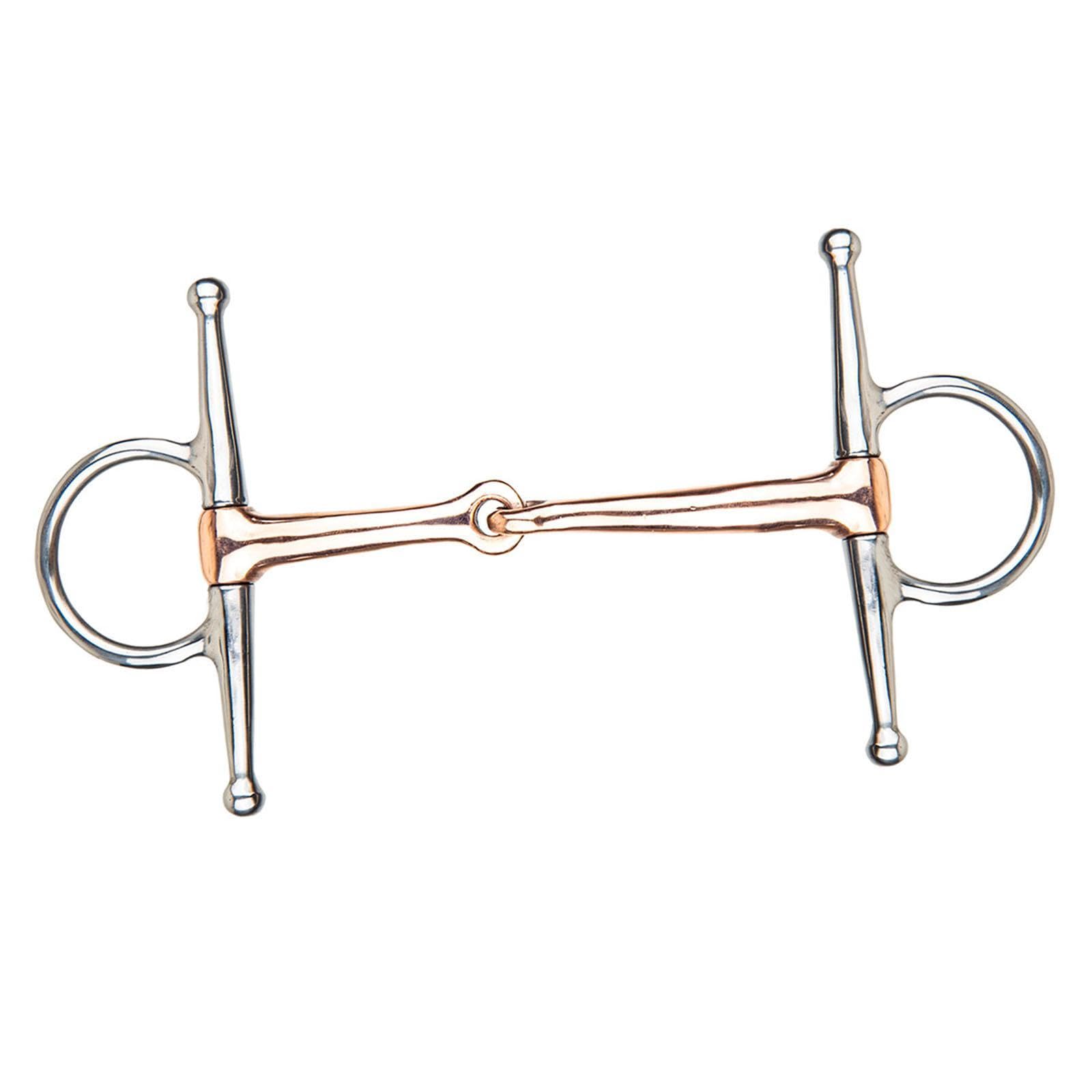 Fenteer Horse bit Snaffle de Metal con Boca Forma H para Caballo Elaborado en Acero Inoxidable Adecuado para Monta Entrenamiento Regalo Decoración14.2cm