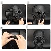 Airsoft Skull Full Face Protective Mask,Gray Lens for Cs Wargame Halloween Cosplay Costume PartyTactical Airsoft Mask (Black)