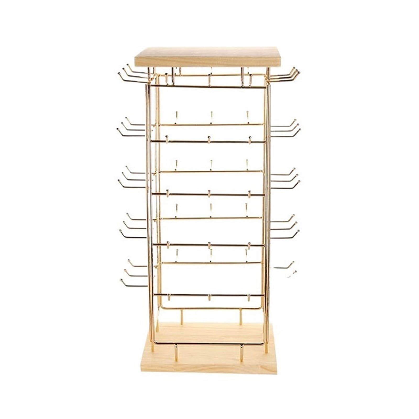 ZengL263NgS jewellery stand Jewelry Stand 360° Spinning Iron Organizer Multi-Tier Earring Holder for Display and Storage