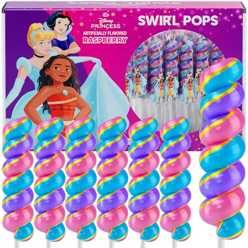 Image of Disney Princess Lollipops Swirl 20pk- Disney Princess Candy