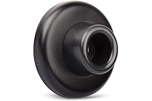 Black Concave Door Knob Bumper