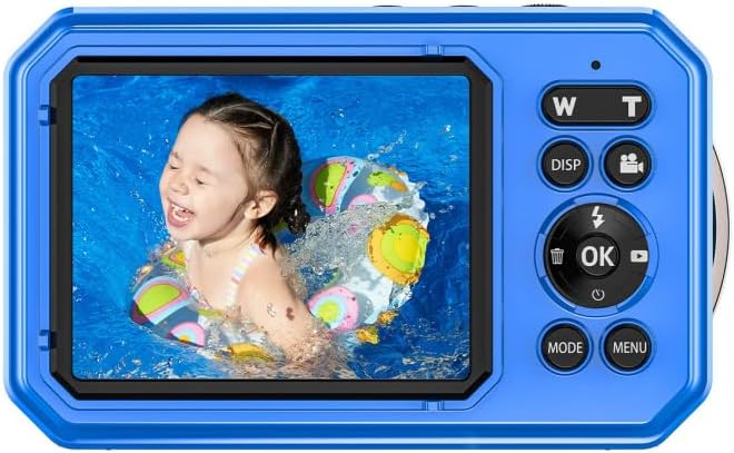 ZANTEY UHD 4K 64MP Waterproof Camera with Dual Screens