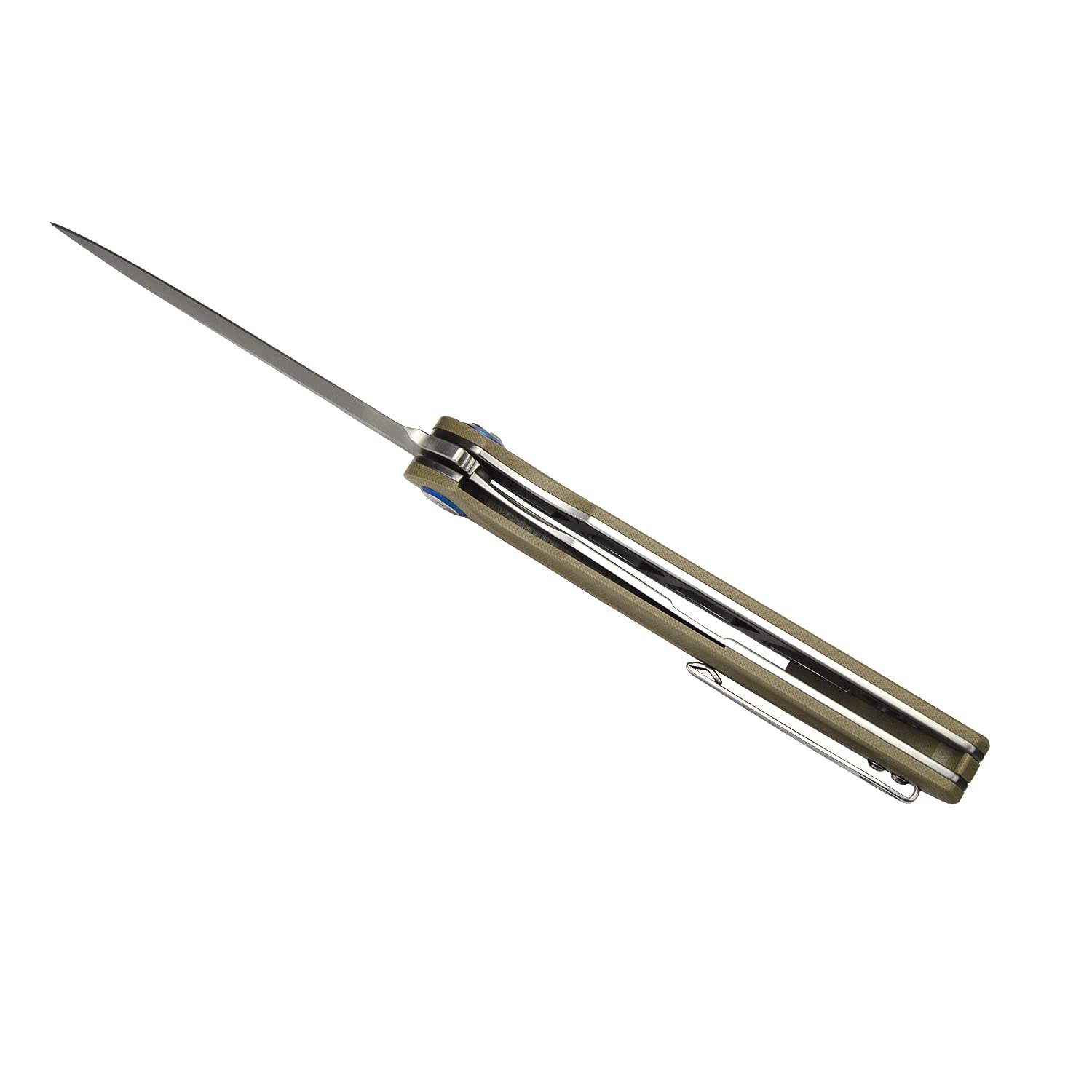 Harnds Assassin Titanium Klappmesser Outdoor Messer,Schnelles Öffnen Taschenmesser mit Sandvik 14C28N Klinge und G10 Handgriff mit Sicheres Verriegeln,111g 22,8cm Camping messer