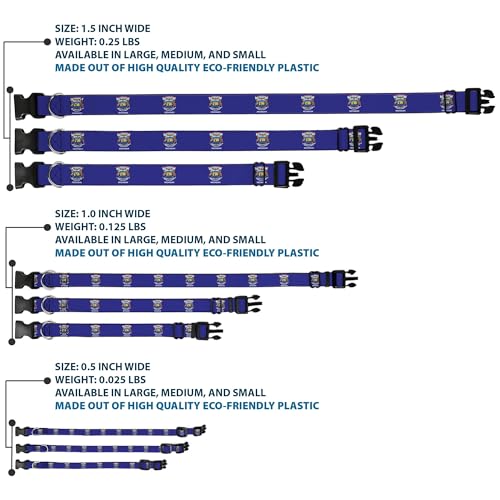 Collier pour chien Buckle-Down anti-fugue réglable de 21,6 à 30,5 cm avec boucle sécurisée - 4
