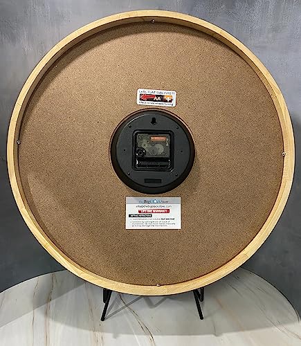 Birch Framed Large Navy Blue Wall Clock | Ultra Quiet Quartz Mechanism | Hand Made In Usa Beautiful Crisp Lasting Color | Comes In 8 Sizes | 18-Inch #TOP2