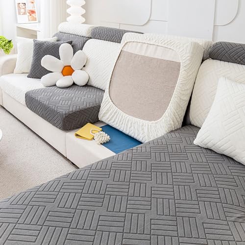 Housse canapé antidérapante et extensible pour protéger un canapé 3 places