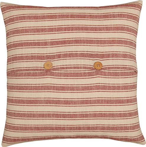 Piper-Classics-Market-Place-Red-Ticking-Flag-Throw-Pillow-Cover-18-x-18-Betsy-Ross-Historical-Flag-Patch-Country-Primitive-Farmhouse-Americana-Patriotic-Independence-Day- Piper Classics Market Place Red Ticking Flag Throw Pillow Cover 18 x 18 Betsy Ross Historical Flag Patch Country Primitive Farmhouse Americana Patriotic Independence Day