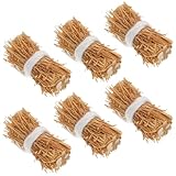 BESPORTBLE 6 StüCk Mini Heuballen Deko 0.91In Handgefertigte Miniatur Strohballen FüR Puppenhaus DIY Sandtisch Fotografie Requisiten Und Modellbau ZubehöR