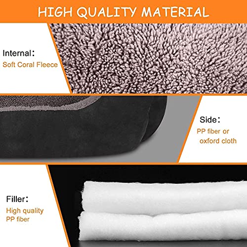CLOUDZONE Dog Beds for Large Dogs, Large Dog Bed Machine Washable Rectangle Breathable Soft Padding with Nonskid Bottom… - Image 6