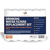 Aquaboon 1 Micron Sediment Water Filter Cartridge 6 Pack