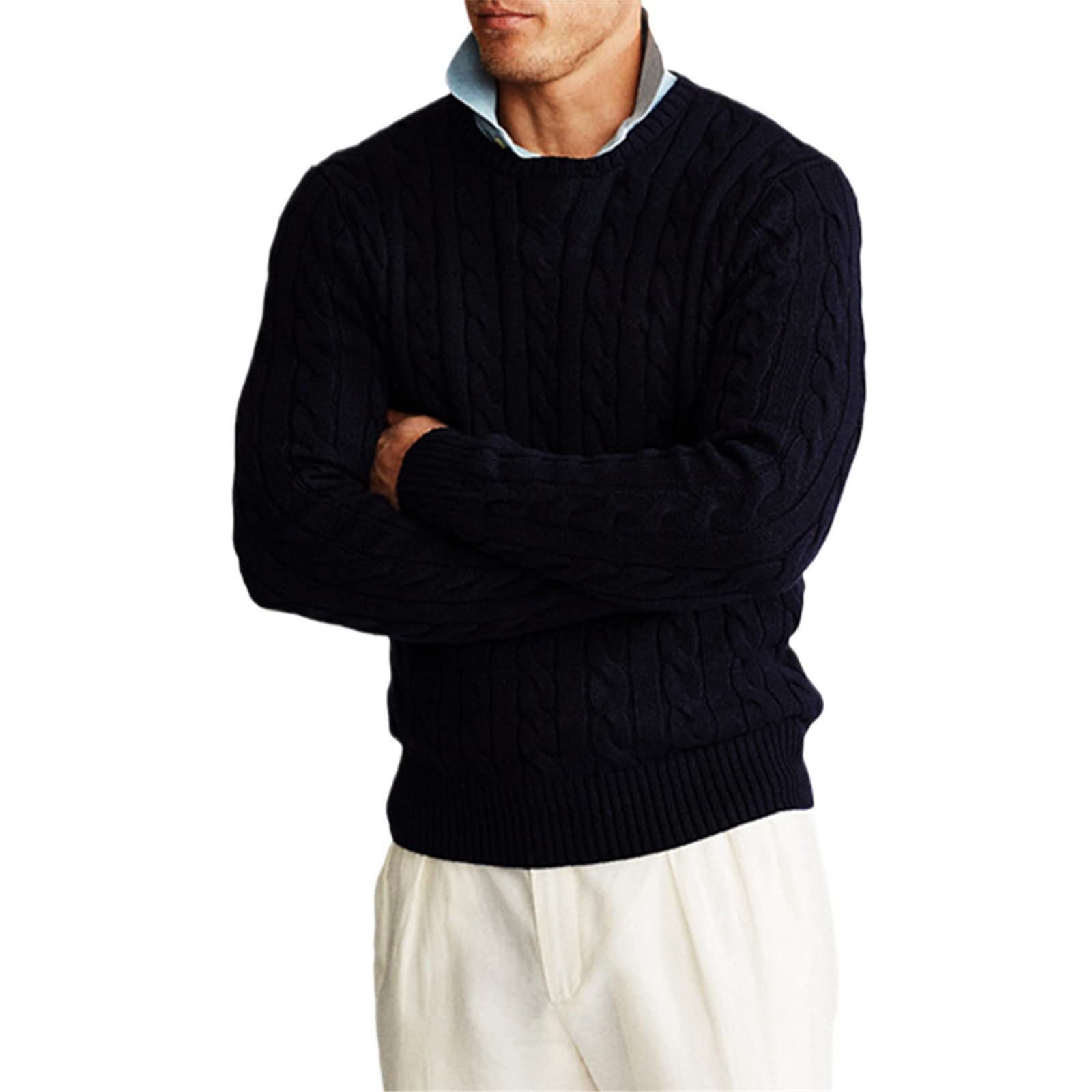 Pull en laine haut de gamme Kelsiop avec petit cheva - 8