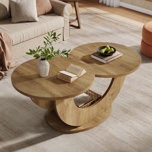 Tribesigns 46-inch Round Coffee Table