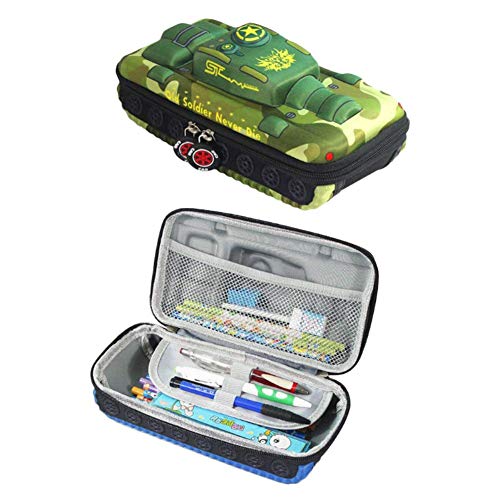 Tonpot - Estuche para lápices de gran capacidad, diseño de camuflaje, con compartimentos para estudiantes, oficinas, colegios y escuelas secundarias