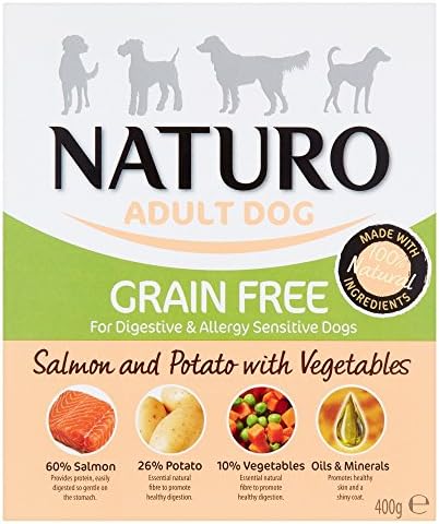 Naturo Adult Dog Grain Free Salmon & Potato With Vegetables, 400g