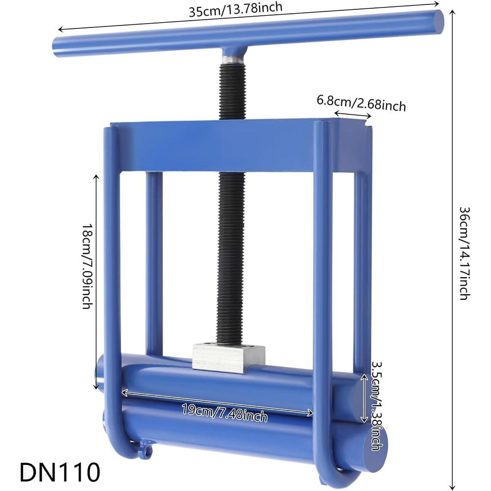 Herramienta Manual de compresión de tuberías, DN110, para PE, PPR, PVC y PP, 0-110 mm, Color Azul
