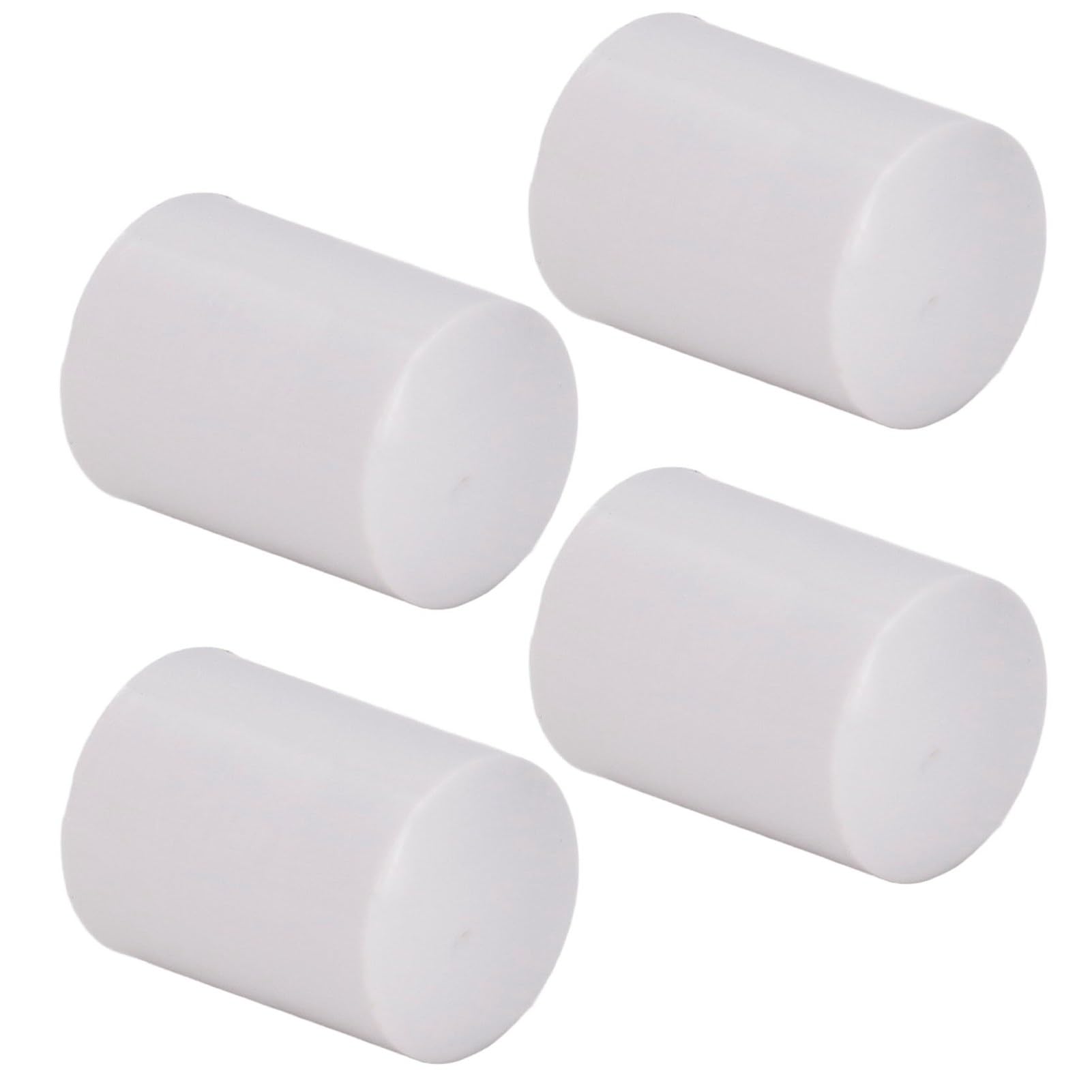 Lybunair 100PCS Engineering Plastic Rod End Caps Terminal Rod Bearing Tube Protectors for Electronic Fence System White (21mm)