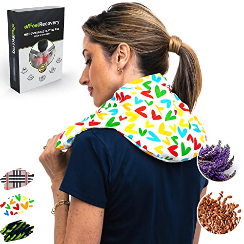 Saco Térmico Semillas Cervical - Almohada Cuello para Calentar en Microondas (60x22 cm) - Cojín de...