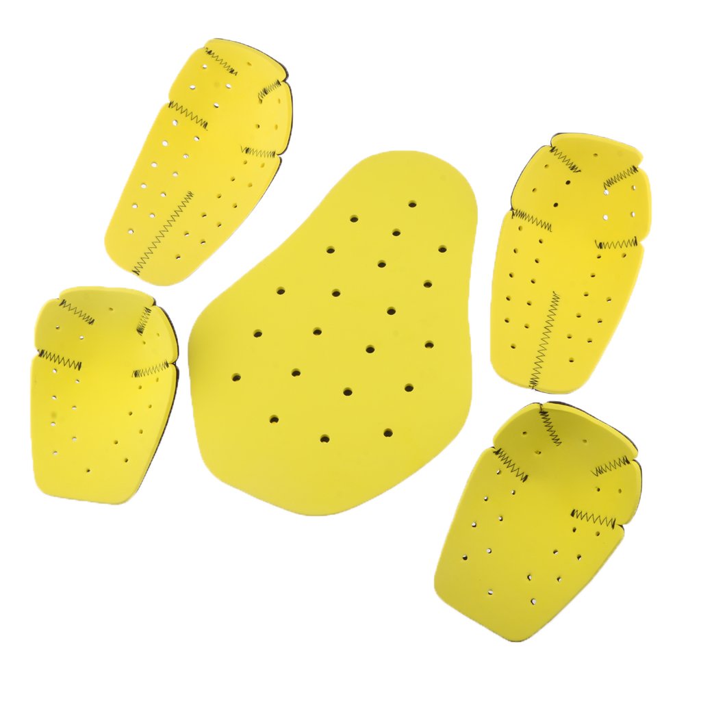 5x Pads Protezione Gomito Spalla Paraschiena Inserto Giacca Accessorio Motocicletta