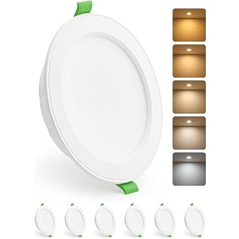 HOMEOW LED Recessed Spotlight 230 V 115 mm - 130 mm Hole Size 10 W LED [Energy Class D]