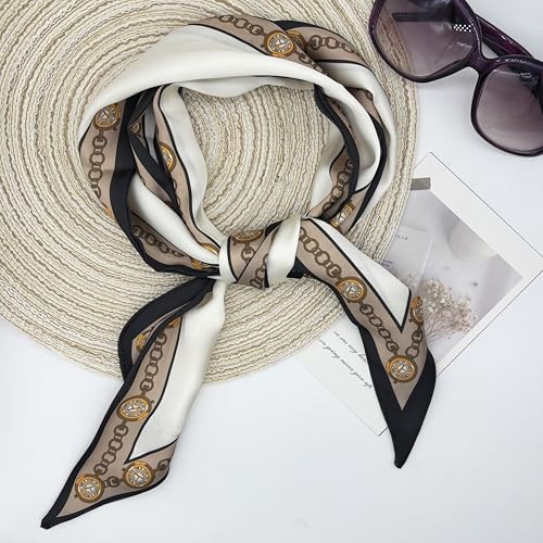 Head Scarf Hair Neck Scarves Elegant Oblique Angle Satin Scarfs Purse Handbag Scarfs Premium Silk - like Silky Long Thin Satin Scarves for All Seasons and Occasions4