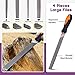 Swpeet 24Pcs Metal File Set with 4 in 1 Way Wood Rasp File and File Wire Brush Kit with Carry Case, Needle Files Flat Files Round Half Round Triangle File for Shaping Metal, Wood