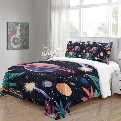 Housse de couette imprimé 3D de qualité parure de lit double microfibre durable